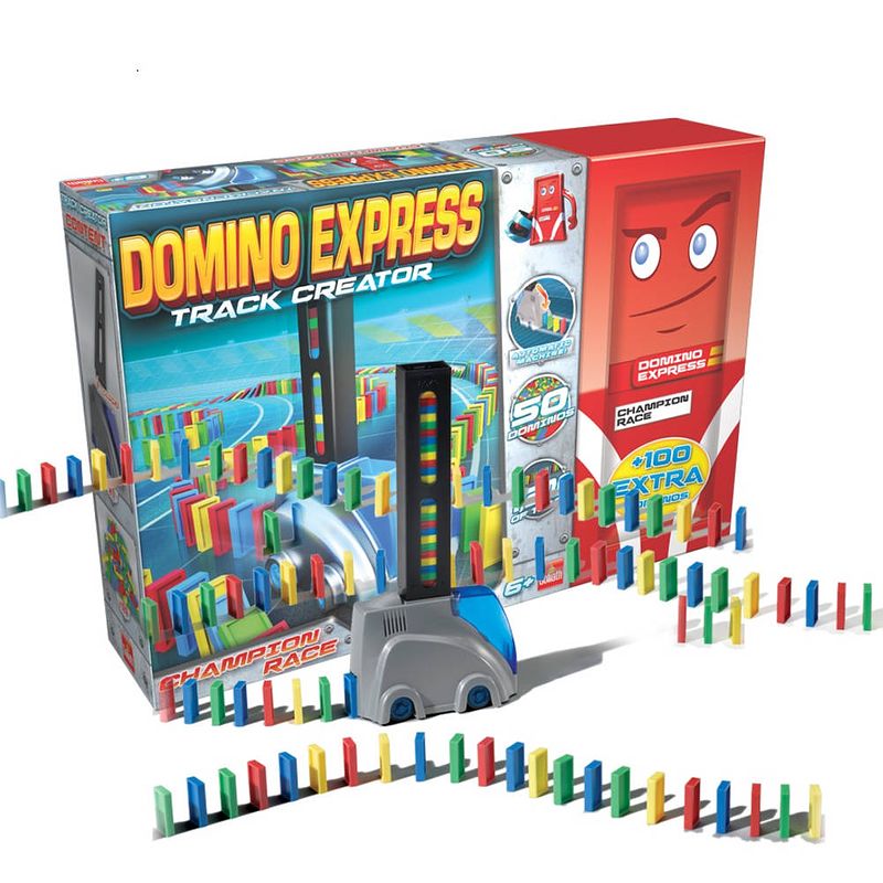 Foto van Domino express track creator + 100 domino's