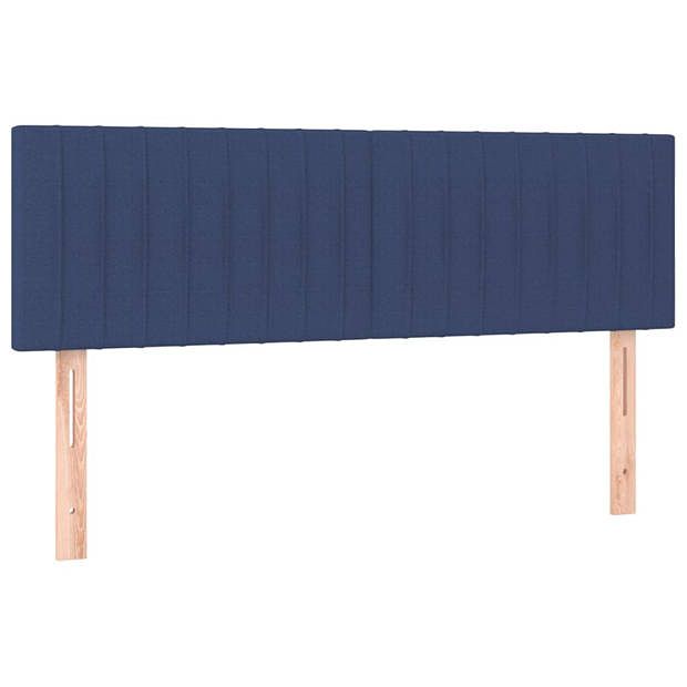 Foto van Vidaxl hoofdborden 2 st 72x5x78/88 cm stof blauw