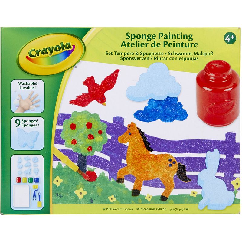 Foto van Crayola knutselset schilderen met spons 16-delig