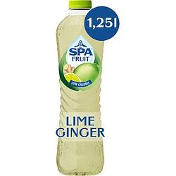 Foto van Spa fruit niet bruisende fruitige frisdrank lime ginger 1,25l aanbieding bij jumbo | 5% korting bij 3 stuks