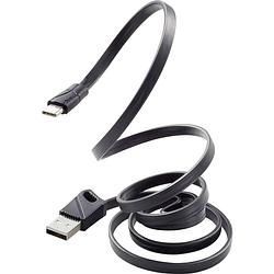 Foto van Renkforce usb-kabel usb 2.0 usb-a stekker, usb-c stekker 1.00 m zwart rf-3376014