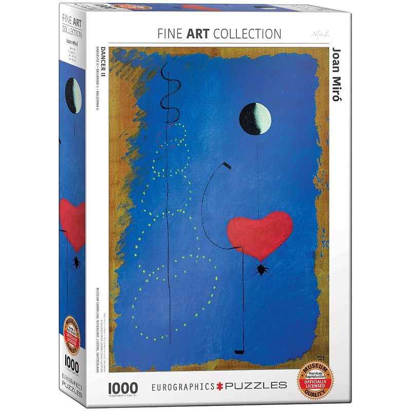 Foto van Eurographics puzzel dancer ii - joan miro - 1000 stukjes