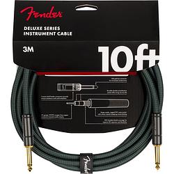 Foto van Fender deluxe series tweed cable sherwood green 3 meter limited edition