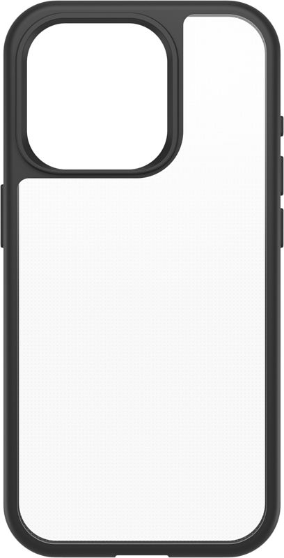 Foto van Otterbox react apple iphone 15 pro back cover transparant/zwart