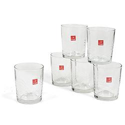 Foto van 6x stuks waterglazen/drinkglazen 280 ml - drinkglazen