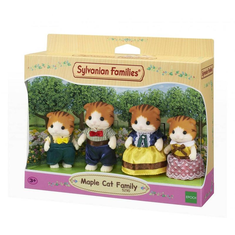 Foto van Sylvanian families familie esdoornkat 5290