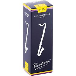 Foto van Vandoren cr1235 bass clarinet reed riet voor basklarinet (5 stuks)