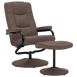 Foto van The living store tv-fauteuil relax - bruin - 66.5 x 75 x 99 cm - verstelbare rugleuning