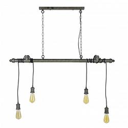 Foto van Dimehouse bray hanglamp - industrieel - metaal - 5-lichts