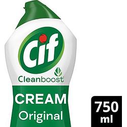 Foto van Cif cleanboost schuurmiddel cream original 750ml bij jumbo