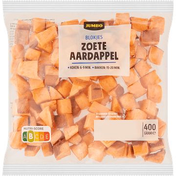 Foto van Jumbo zoete aardappelblokjes 400g