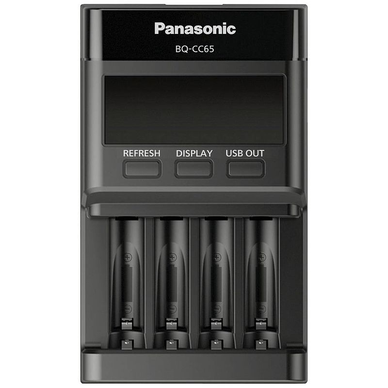 Foto van Panasonic bq-cc65e batterijlader nimh aaa (potlood), aa (penlite)