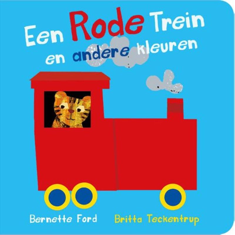 Foto van Een rode trein en andere kleuren