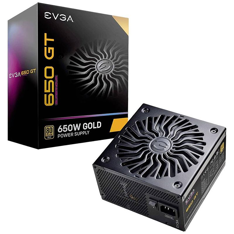 Foto van Evga supernova 650 gt pc-netvoeding 650 w 80 plus gold