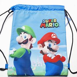 Foto van Super mario gymbag brothers - 42 x 34 cm - polyester