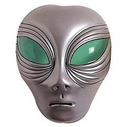 Foto van Halloween - alien gezichtsmasker zilver voor volwassenen - verkleedmaskers