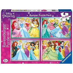 Foto van Ravensburger puzzel disney princess 4-in-1 100 stukjes