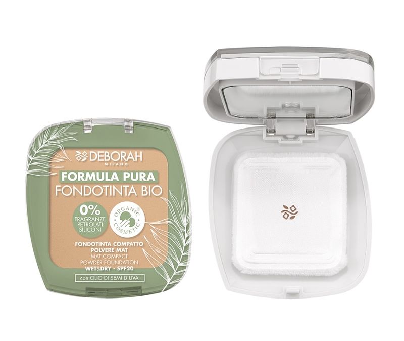 Foto van Deborah pura compact foundation bio 2 natuurlijk