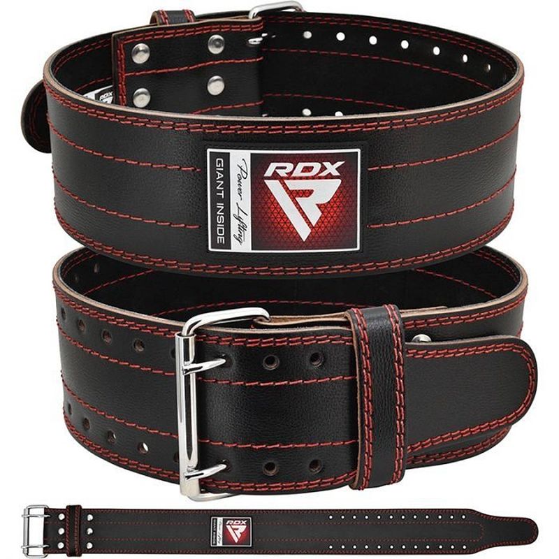 Foto van Rdx sports weight lifting belt rd1 - rood - xl