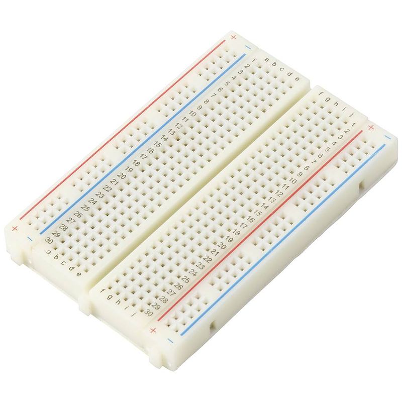 Foto van Tru components breadboard busstrip uitklapbaar totaal aantal polen 400 (l x b) 82.5 cm x 54.6 mm 1 stuk(s)