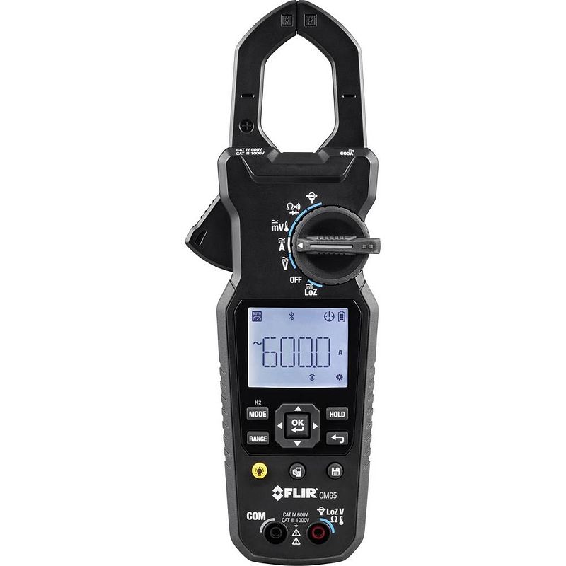 Foto van Flir cm65 stroomtang digitaal datalogger cat iii 1000 v, cat iv 600 v weergave (counts): 6000