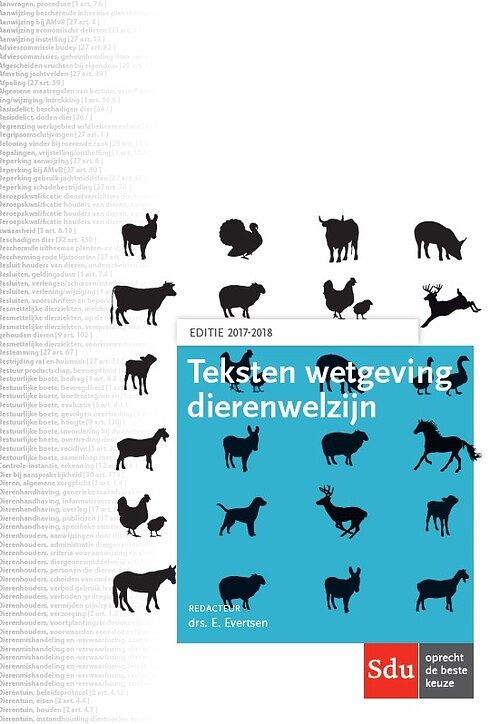 Foto van Teksten wetgeving dierenwelzijn - paperback (9789012400152)