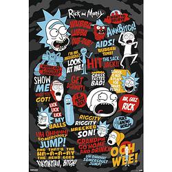 Foto van Grupo erik rick and morty quotes poster 61x91,5cm