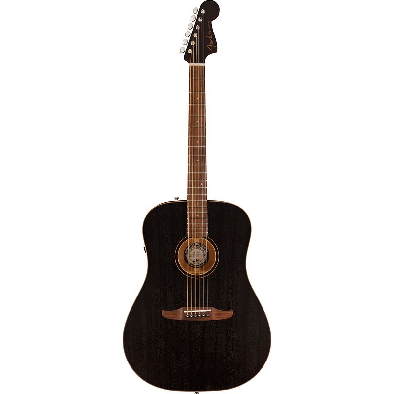 Foto van Fender redondo special open pore black top limited edition elektrisch-akoestische gitaar met gigbag