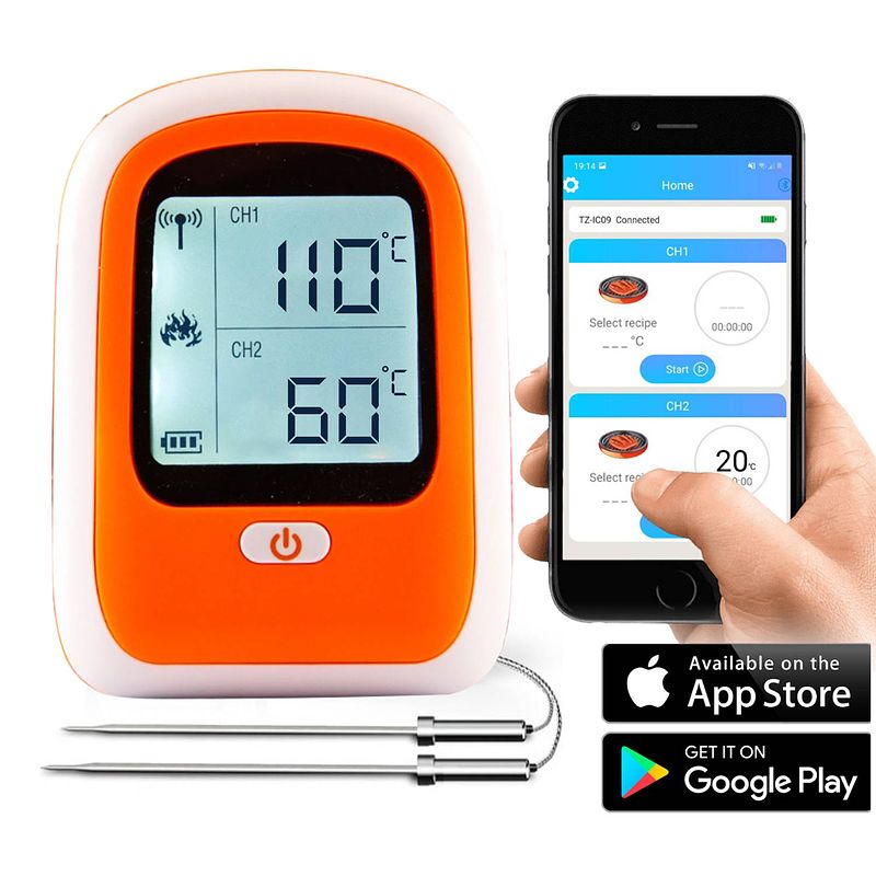 Foto van Qualita bbq thermometer - vleesthermometer - keukenthermometer