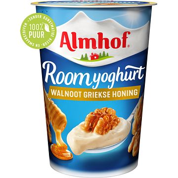 Foto van Almhof roomyoghurt walnoot griekse honing 500g bij jumbo