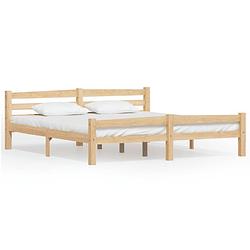 Foto van The living store bedframe - grenenhout - 206 x 186 x 66 cm - montage vereist