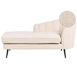 Foto van Beliani allier - chaise longue-beige-bouclé