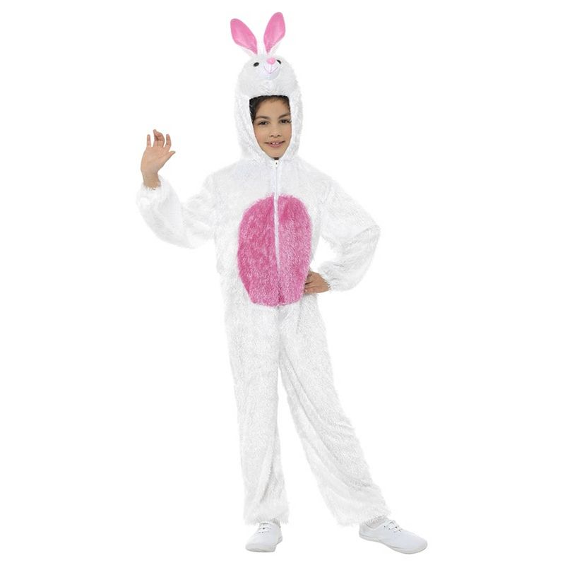 Foto van Dieren verkleedkleding konijnen/hazen onesie voor kinderen 115-128 (4-6 jaar) - carnavalskostuums