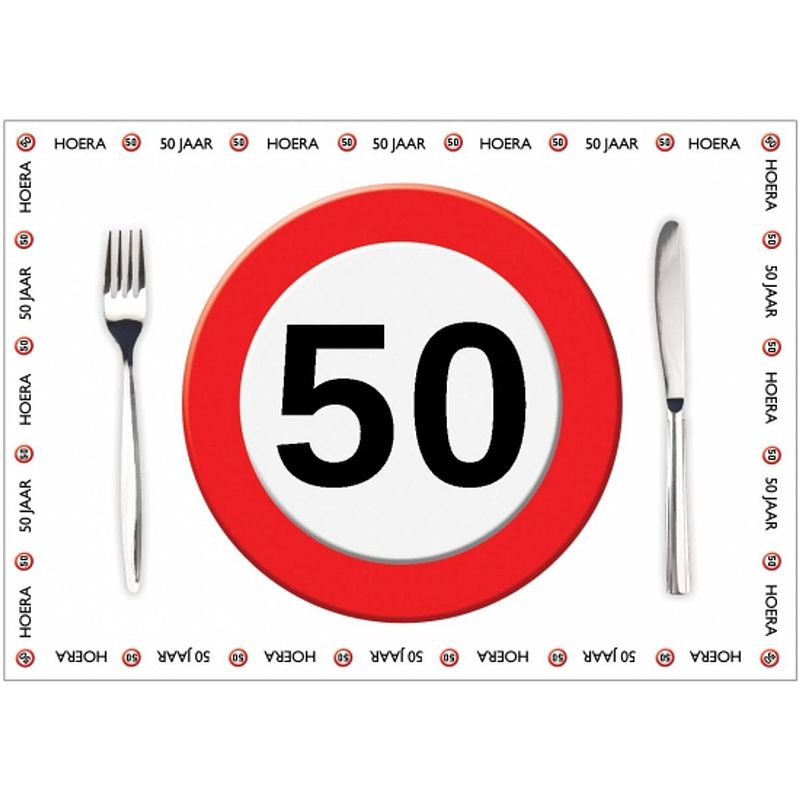 Foto van 10 placemats 50 jaar van papier - placemats