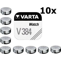Foto van Varta v384 38mah 1.55v knoopcel batterij - 10 stuks