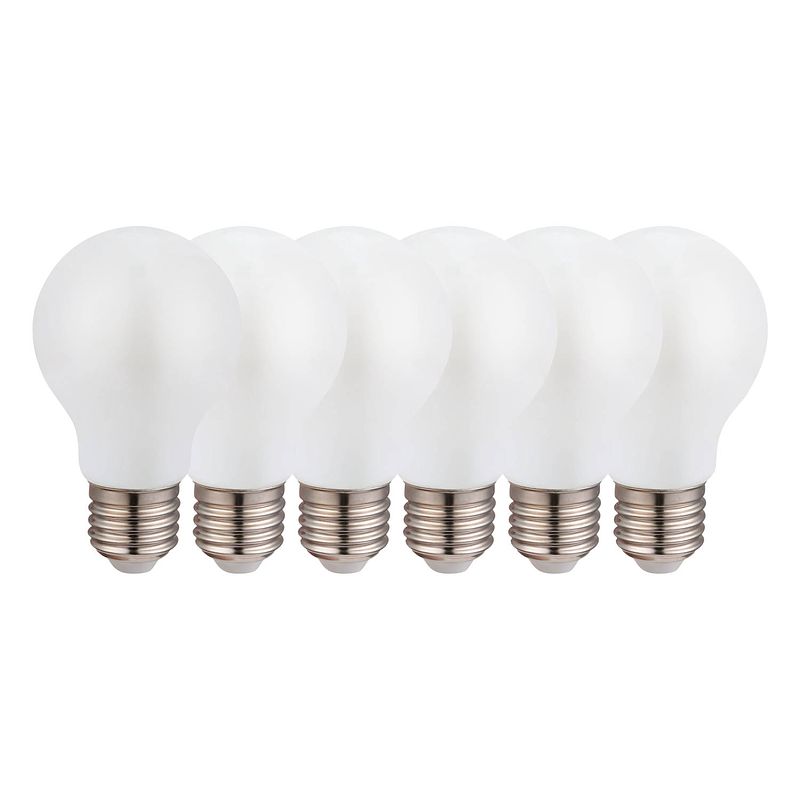 Foto van Proventa energiezuinige led lampen - model melk - grote e27 fitting - voordeelverpakking - 6-pack