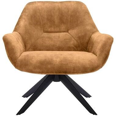 Foto van Fauteuil mace - stof - cognac - leen bakker