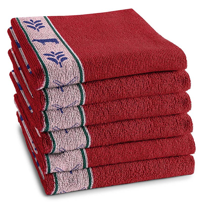 Foto van Ddddd keukendoek renesse red (6 stuks)