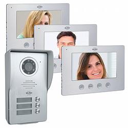 Foto van Elro dv477w3 video deur intercom - 3 appartementen - met 3x 7 inch kleurenscherm