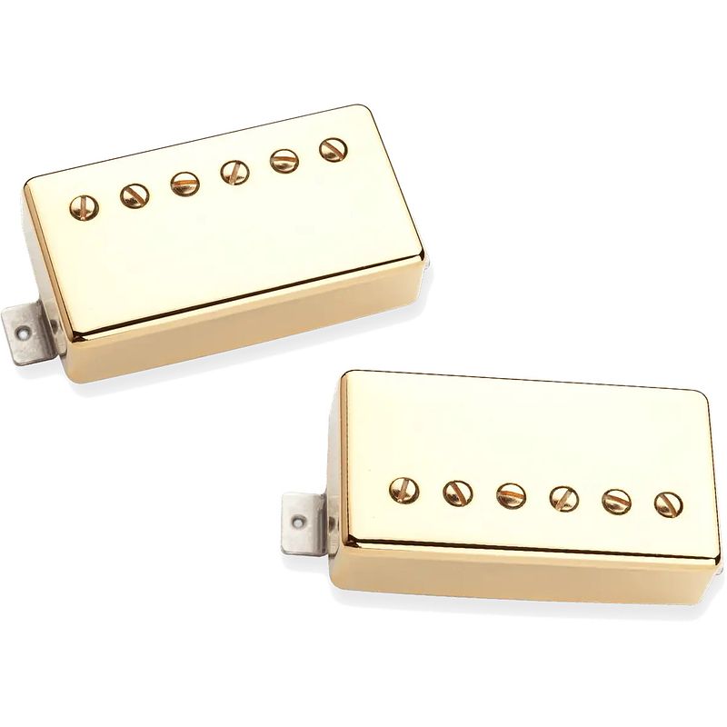 Foto van Seymour duncan saturday night special humbucker set gold cover gitaarelementen (set van 2)