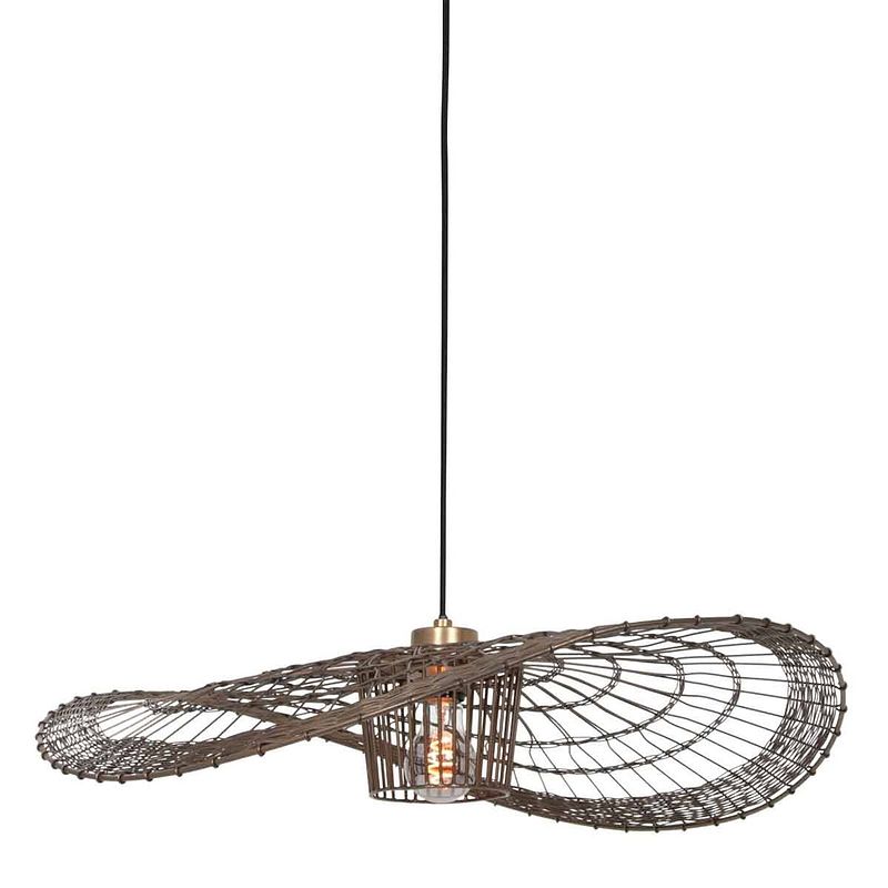 Foto van Steinhauer hanglamp chapeau l 67 x b 56 cm brons