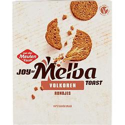 Foto van Van der meulen joy of melba toast volkoren rondjes vertrouwde smaak 90g bij jumbo