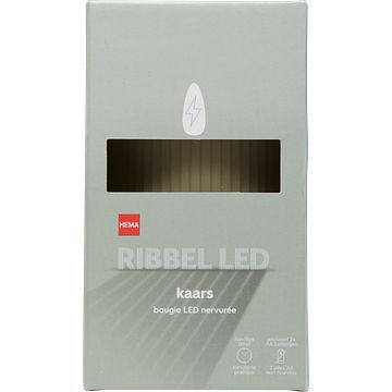 Foto van Hema led kaars 7,5x12,5 licht groen bij jumbo