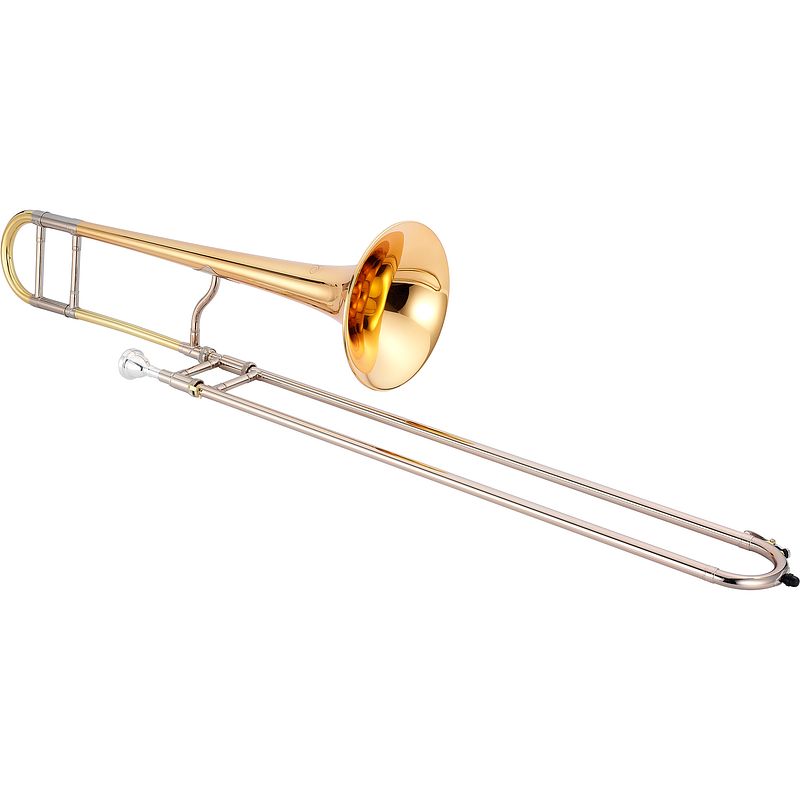 Foto van Xo 1632-gllt fedchock (gelakt) bb tenortrombone met koffer