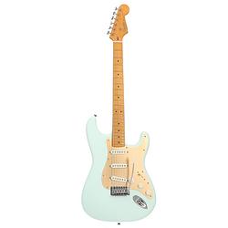 Foto van Squier 40th anniversary stratocaster vintage edition satin sonic blue elektrische gitaar