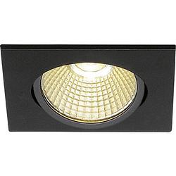 Foto van Slv 114390 slv led-inbouwlamp led led vast ingebouwd 9 w zwart (mat)