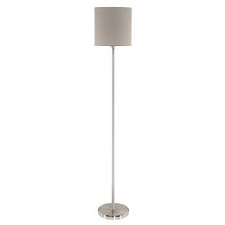 Foto van Eglo pasteri vloerlamp - e27 - 157,5 cm - grijs/taupe