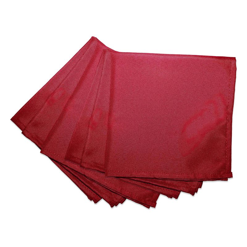 Foto van Wicotex-servetten polyester 40x40cm rood 6 stuks