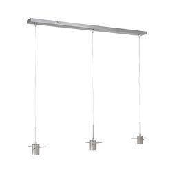 Foto van Moderne hanglamp - steinhauer - metaal - modern - e27 - l: 100cm - voor binnen - woonkamer - eetkamer - zilver