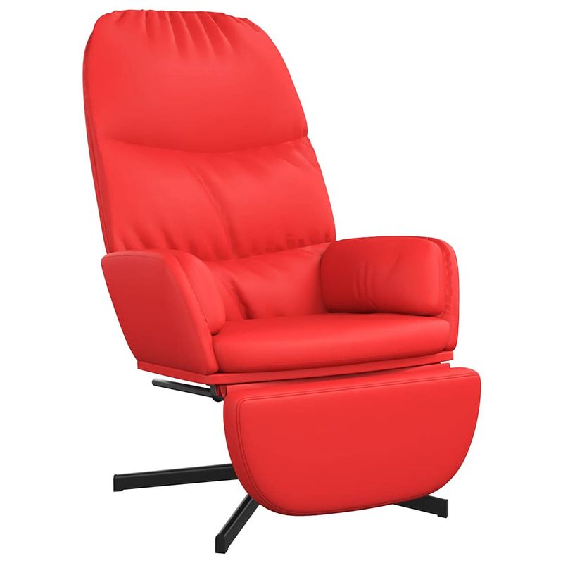 Foto van The living store relaxstoel - comfort - stoel - 70 x 77 x 98 cm - rood